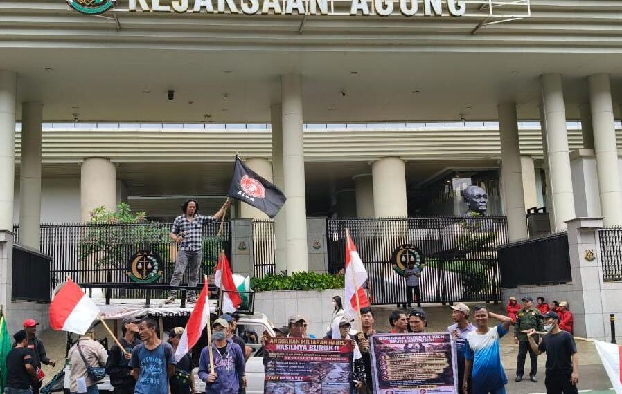 ALAK Geruduk Kejagung RI, sudah Tidak Percaya Lagi Kejati Lampung Tangani Dinas PSDA Lampung